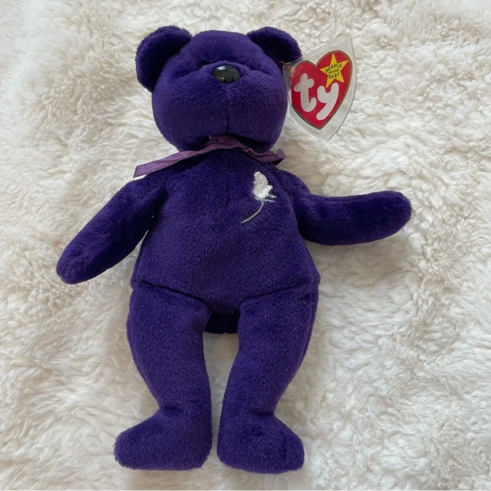 Rare Collectible Alert: 1st Edition Ty Beanie Baby PRINCESS Diana‎ Bear 1997